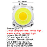 ampoules led cob blanc jaune 3w 5w 7w 10w rondes modernes phi28mm phi20mm