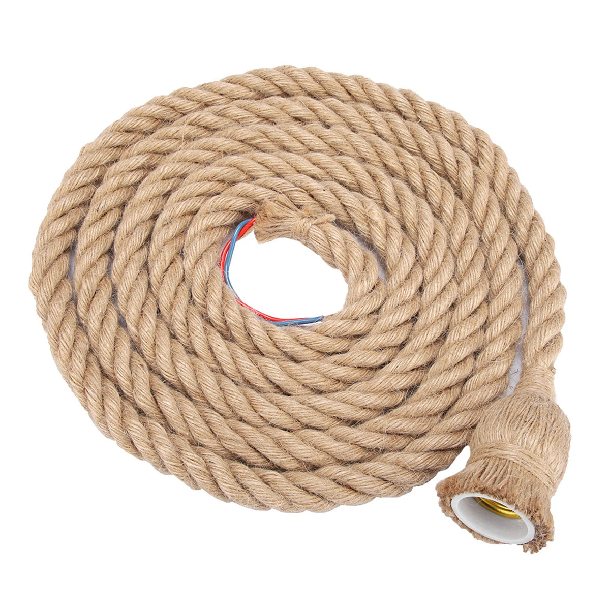 câble électrique tressé rustique couleur beige rouge bleu douille E27 vintage opacité opaque fixations