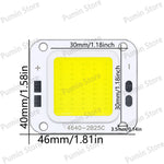 source lumineuse led 20w 40w blanc jaune mat moderne aluminium dc75v