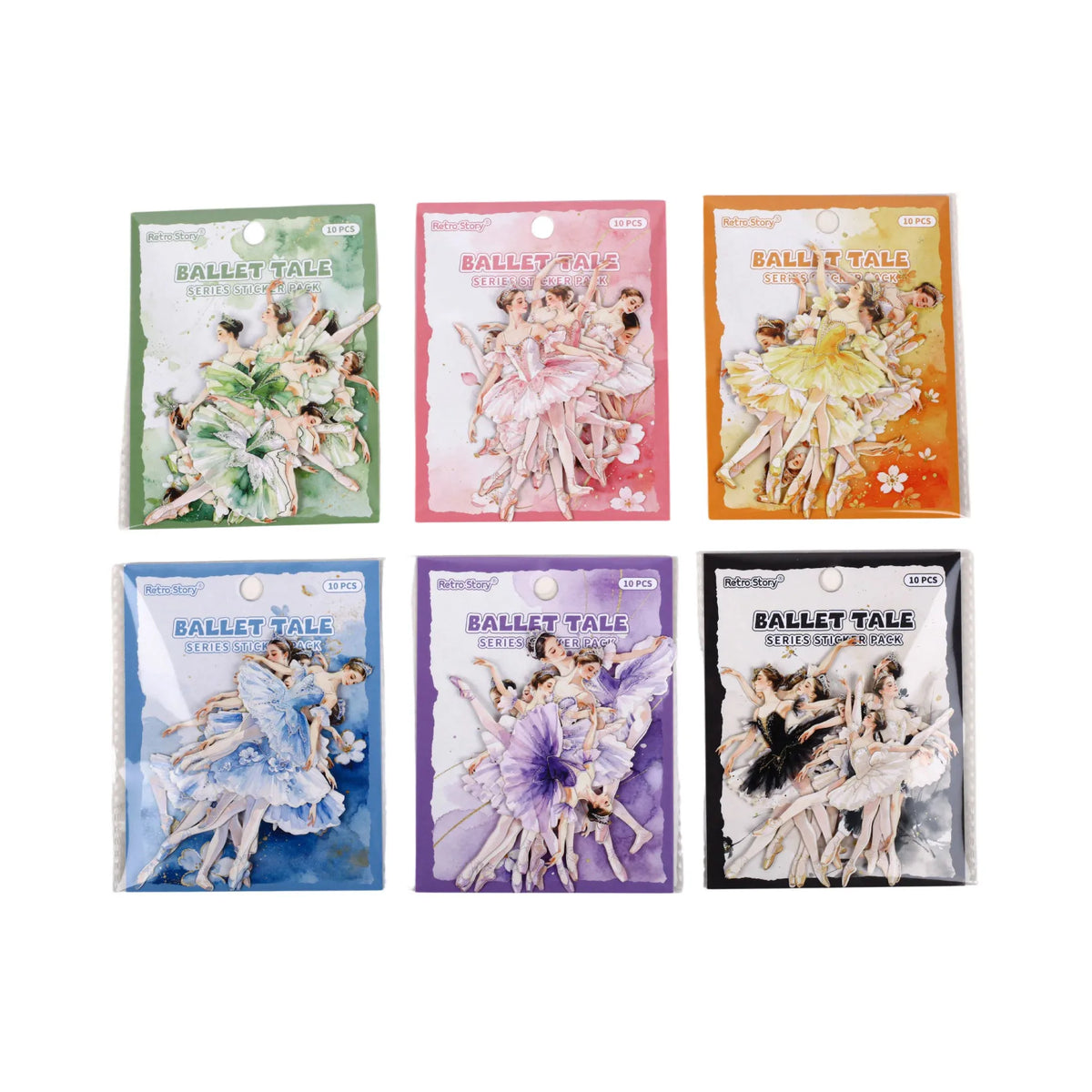 miniatures danseuses ballet tutus colorés coiffures élaborées clips scrapbooking diy