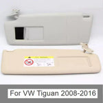 Pare-soleil avec miroir pour VW Tiguan 2008-2016 en couleur grise
