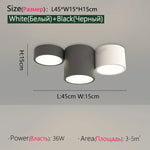 lampe minimaliste gris blanc éclairage moderne chambre salon entrée étude 10m² LED montée surface