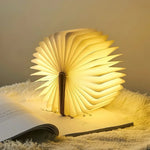 lampe lecture led rechargeable blanc brun livre moderne portable table