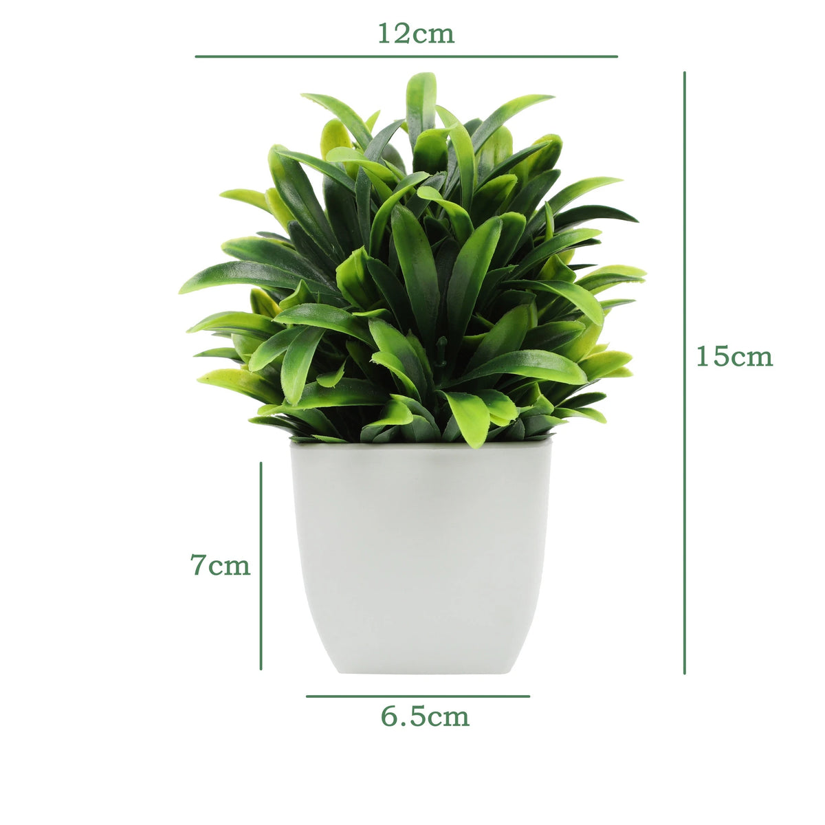 décoration intérieure plante artificielle eucalyptus bonsaï vert feuilles fines moderne sans entretien pot blanc