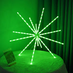 guirlande lumineuse noël étoile moderne leds blanc violet vert bleu rouge jaune