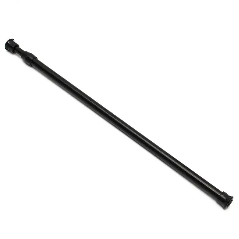 rideau douche tige noire moderne adhésif extensible réglable respectueux environnement 30 90cm