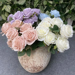 décoration intérieure bouquet roses artificielles modernes élégantes anniversaire mariage festivesOpaque roses bouquet decoration interior
