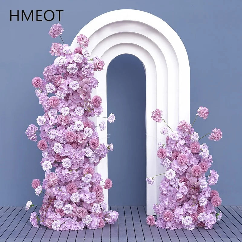 arche fleur blanche décor mariage fête anniversaire banquet cérémonie mur floral moderne grande taille