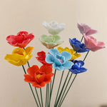 décoration intérieure bouquets artificiels fleurs céramique couleurs variées moderne saint valentin anniversaire mariage