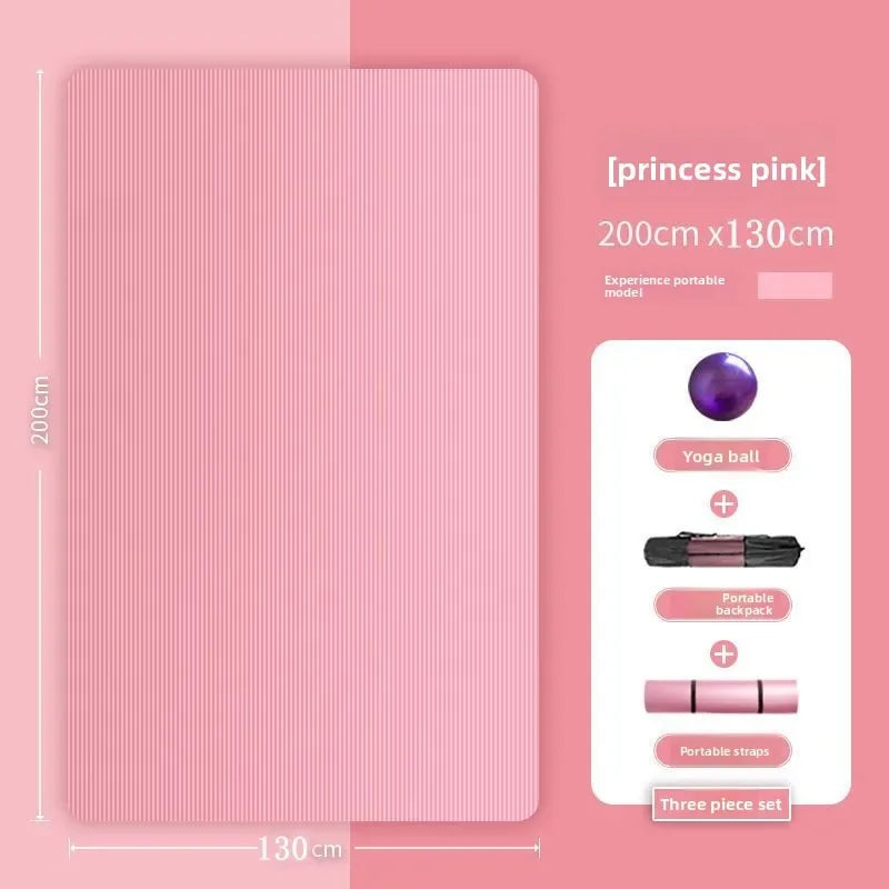 tapis yoga violet rose antidérapant alvéolaire lignes relief double épais moderne fitness enfants