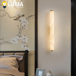 lampe murale moderne marbrée cuivre blanc beige marron fixée mur contemporain éclairage chambre salon