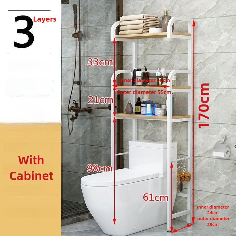 étagère salle bain moderne trois niveaux blanc acier inoxydable tiroir pieds antidérapants