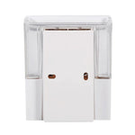 distributeur savon automatique blanc transparent moderne vis fixation 600ml