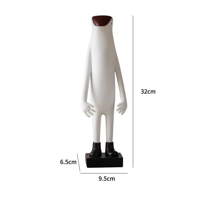 décoration maison moderne figurines résine décoratives nordique chic blanc noir
