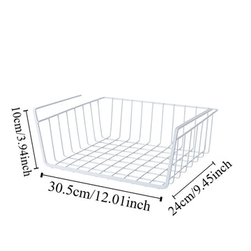 panier suspendu blanc noir réutilisable clips moderne rangement respectueux environnement multifonctionnel
