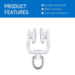 roulettes rideau blanc modernes accessoires quincaillerie maison anneaux métalliques 18mm 31mm