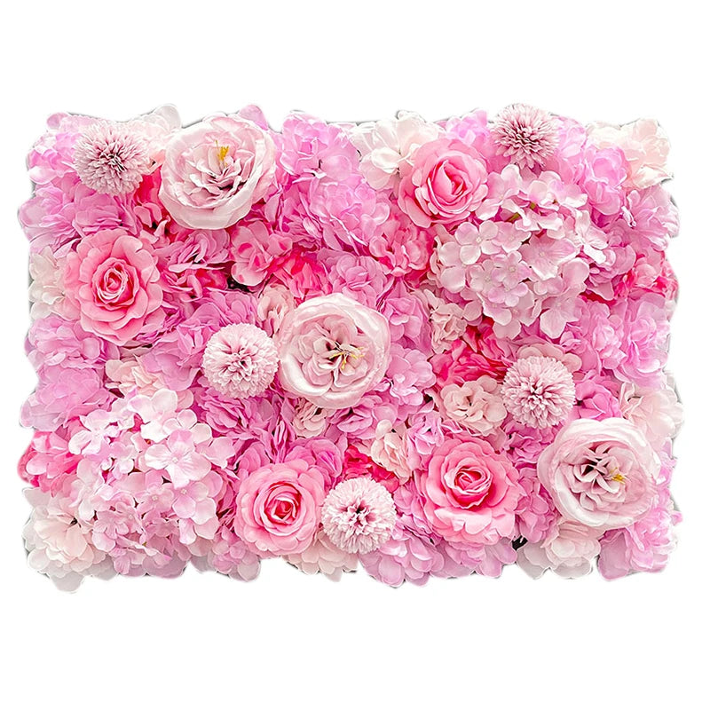 panneau mural floral rose romantique peonies hortensias chrysanthemes decoration mariage anniversaireextérieur