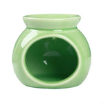 diffuseur parfum bougie chauffe parfum moderne minimaliste bleu clair rose jaune vert blanc rouge