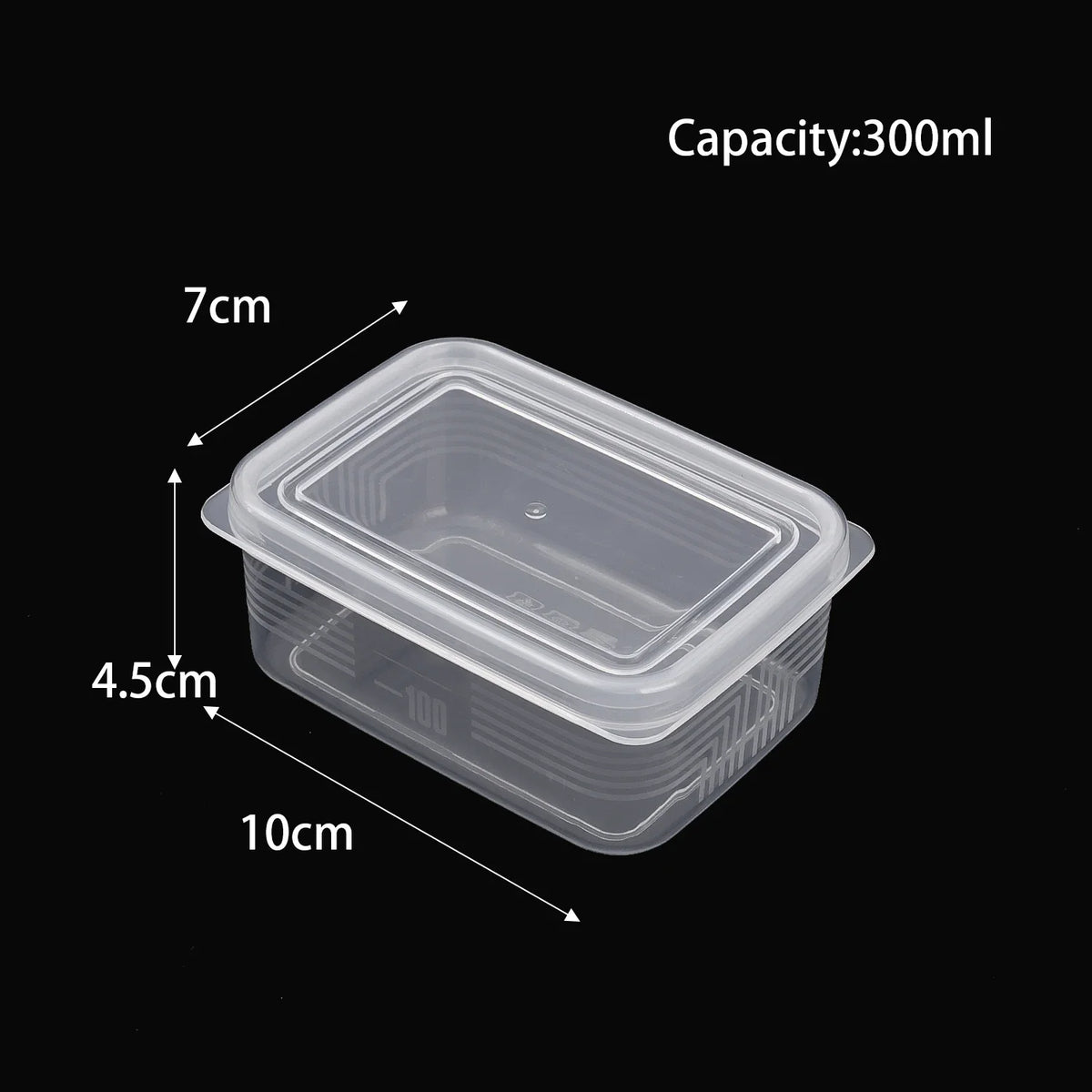 boîtes conservation alimentaire transparentes 300ml 600ml 1200ml couvercle moderne fraicheur fruits légumes viande étanches