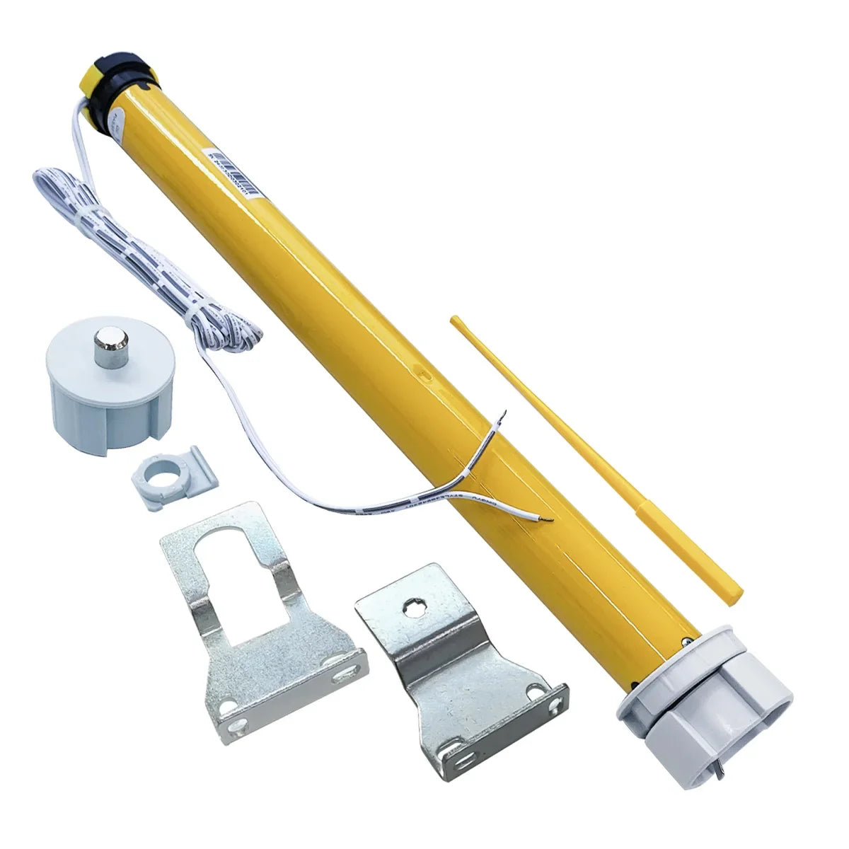 volets roulants électriques 315mm moderne clips métalliques tige câble blanc jaune stores romainsextérieur latéral