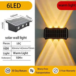 lampes murales solaires extérieures modernes couleurs chaudes ip65 led autoinstallation festiveextérieur