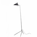 lampe sol moderne trépied noir aluminium 21w 90v 260v led interrupteur bouton
