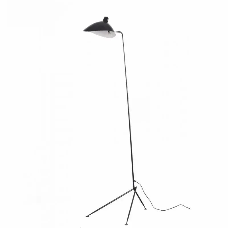 lampe sol moderne trépied noir aluminium 21w 90v 260v led interrupteur bouton