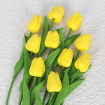 tulipes artificielles orange jaune bleu rose blanc modernes extérieures 10 pièces