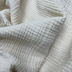 couverture coton gaufrée plaid rustique frangée chaleureuse voyage été hospitalière maison