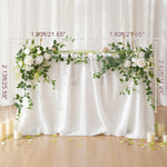 décoration romantique table mariage fleurs artificielles roses feuilles vertes bougies