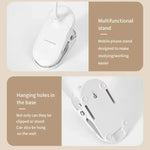 lampe rechargeable led pinces pliantes support étude moderne blanc 60lm 10w ab