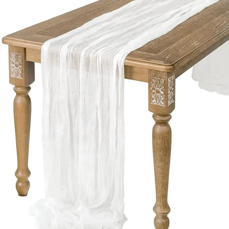 nappe decorative table plissée semi transparente beige vert olive elegante rustic vintage mariage banquet
