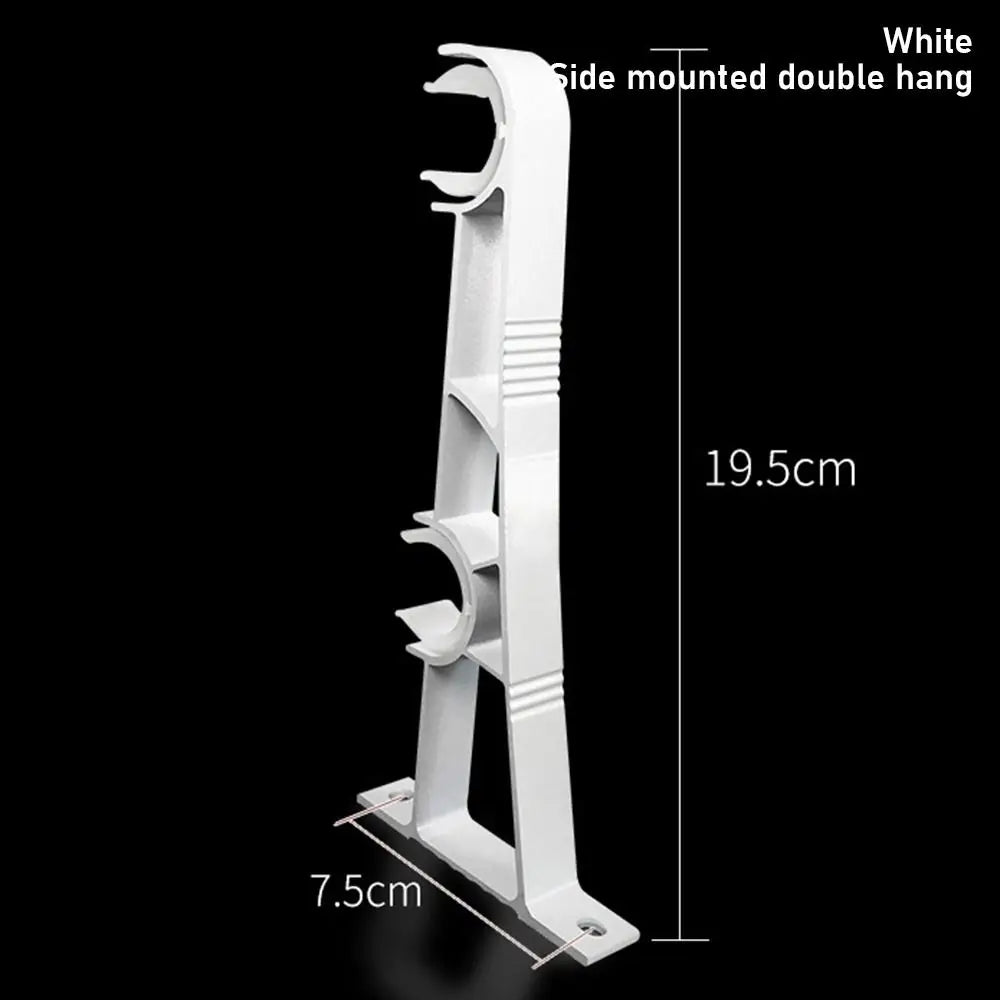 supports rideaux or blanc cuivre lisses modernes plaque fixation