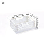 panier rangement pliable plastique perforé maison organisateur moderne