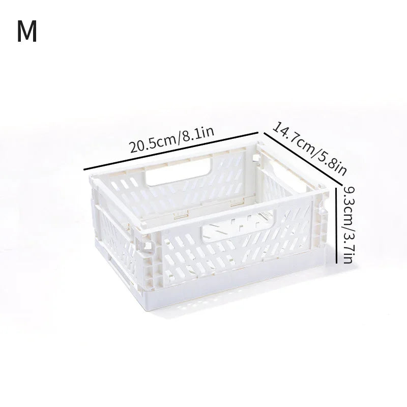 panier rangement pliable plastique perforé maison organisateur moderne