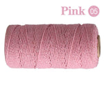 fil coton multicolore texturé naturel 100m 2mm enduit crafts sacs vêtements textiles maison
