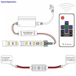 contrôleur led 5v 12v 24v rfb câble rouge noir télécommande rf moderne fonctionnel