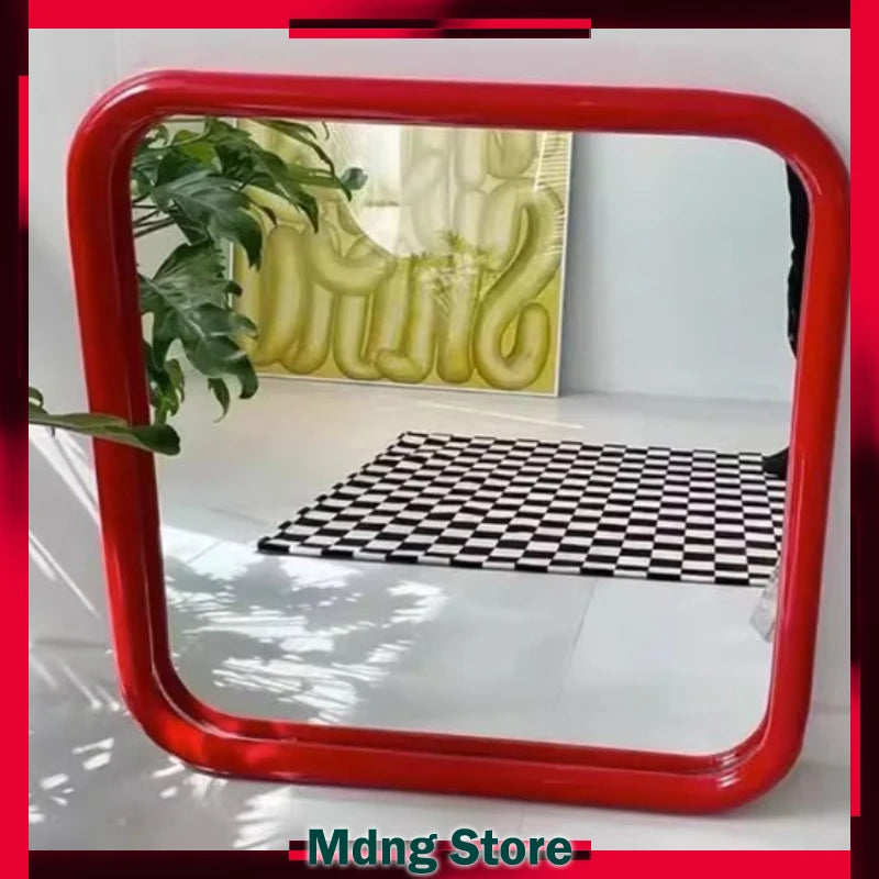 miroir mural moderne rectangle couleur argenté décoration brillante transparent chambre salon