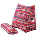 coussin triangle blanc imprimé tour eiffel moderne oreiller amovible lavable bohème