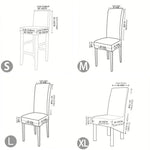 housse chaise simili cuir noir moderne imperméable élastique fauteuil salle manger