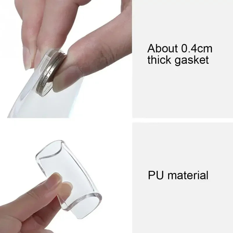patins anti vibration adhésifs transparents utilitaires minimalistes épaississant pièces meubles électroménagers maison