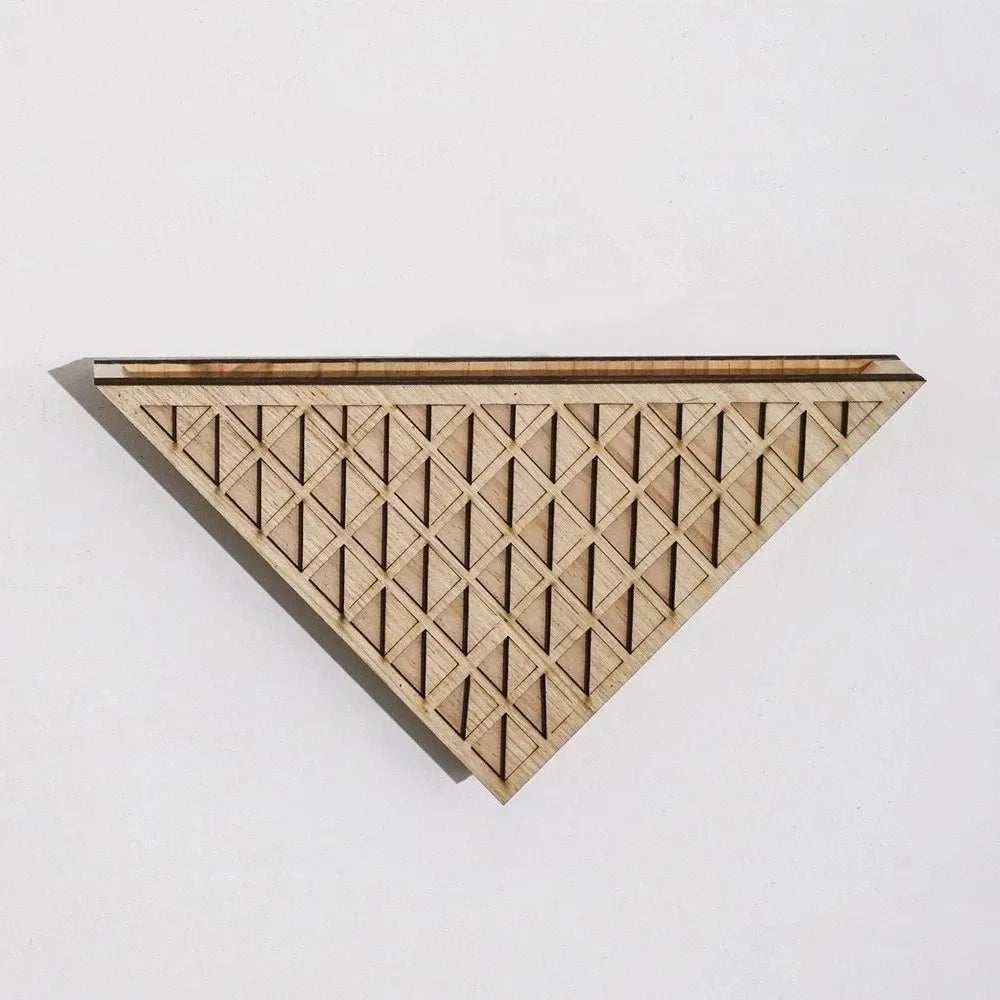 jardinière murale bois minimaliste modernes triangles succulentes bohèmes géométriques fixations vis incluses decorationintérieur