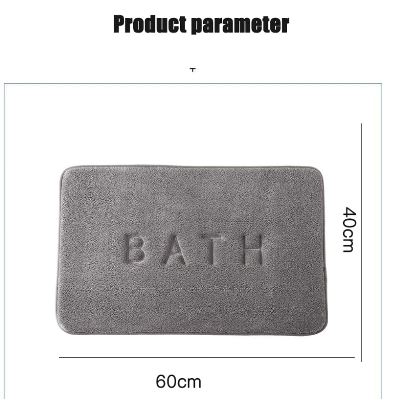 tapis bain gris moderne duvet antimorphe bath serviettes salon chambre