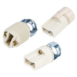 connecteur électrique blanc céramique ridé industriel vis écrou jusqu'à 60w 250v