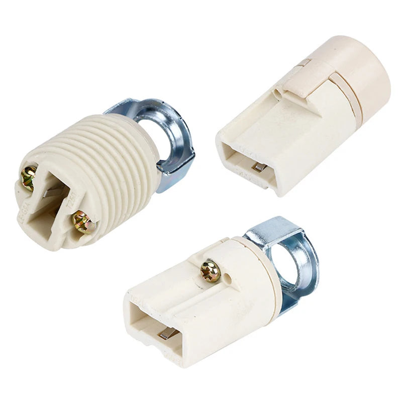 connecteur électrique blanc céramique ridé industriel vis écrou jusqu'à 60w 250v