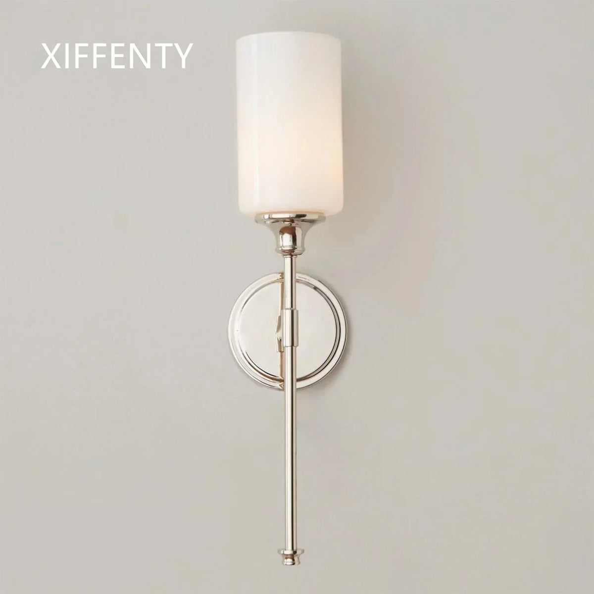 applique murale moderne blanc nickel éclairage quotidien fixée mur 18cm 15cm 9.6cm 50cm led
