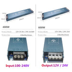 alimentation led 12v 24v 100w 150w 200w 300w 400w 600w ultrafine bleu industrielle