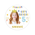 sticker personnalisable anniversaire enfant happy birthday sweet décoratif festif adhésif