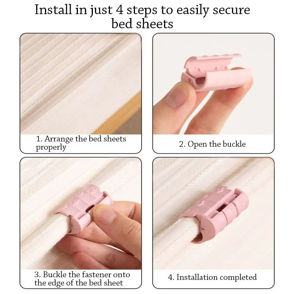 clips literie rose texture cuir résistants moderne 10 pièces fixations clips