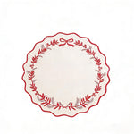 serviette table classique guirlande feuilles ruban blanc bleu orange rouge violet doré respectueux environnement